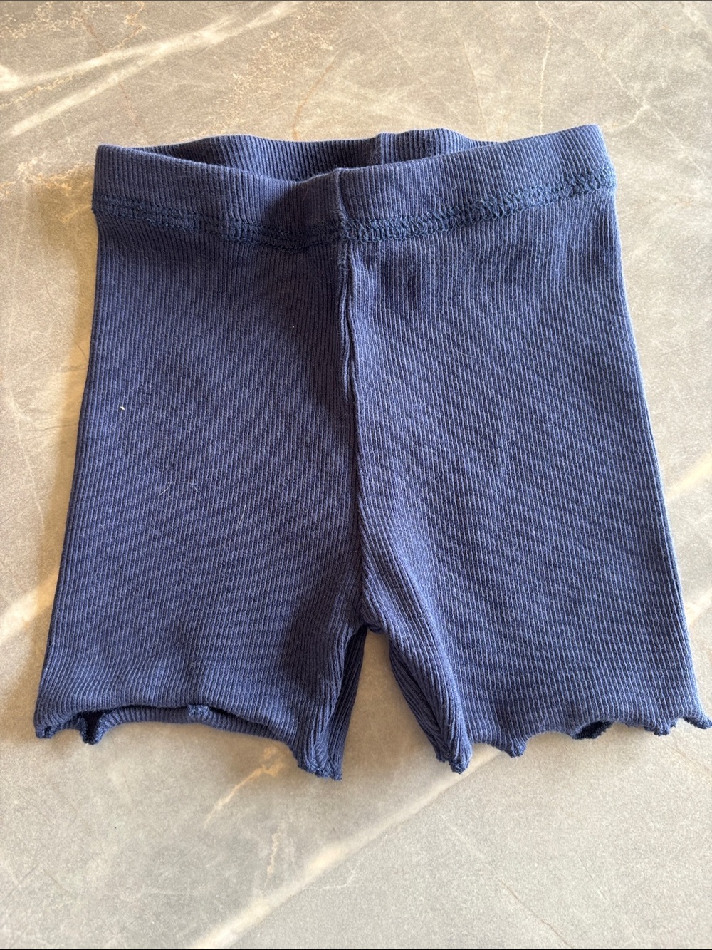 Zara Navy Ribbed Kids Bike Short